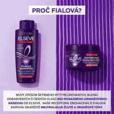 L’ORÉAL PARIS Hloubková maska neutralizující žluté tóny ve vlasech Elseve Color-Vive (Deep Purple Mask) 250 ml