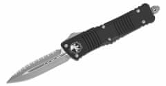 Microtech 142-12AP Combat Troodon Full Serrated automatický nůž 9,5 cm, Apocalyptic, černá, hliník