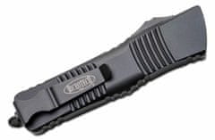 Microtech 142-2T Combat Troodon Black Tactical Part Serr. automatický nůž 9,5cm, celočerná, hliník