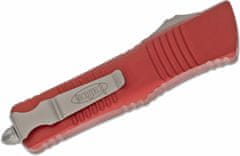 Microtech 142-4RD Combat Troodon Satin Standard Red automatický nůž 9,5 cm, červená, hliník