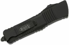 Microtech 143-1T Combat Troodon Black Tactical Standard automatický nůž 9,5 cm, celočerná, hliník