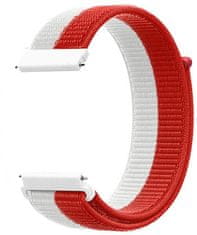 4wrist Provlékací řemínek pro Garmin 22 mm - White/Red