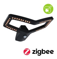 Paulmann PAULMANN LED venkovní nástěnné svítidlo Smart Home Zigbee 3.0 Alara pohybové čidlo IP44 hranaté 375x270mm 3000 - 2200K 10W 230V antracit kov 94791