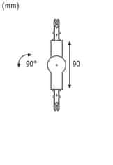 Paulmann PAULMANN URail spojka variabilní 159x36mm max. 1000W bílá 95649