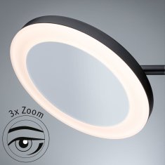 Paulmann PAULMANN LED kosmetické zrcadlo Masua IP44 CCT 230V 4W černá mat 71149