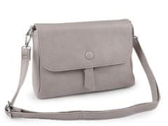 Kraftika 1ks šedobéžová kabelka crossbody 27x18 cm, kabelky