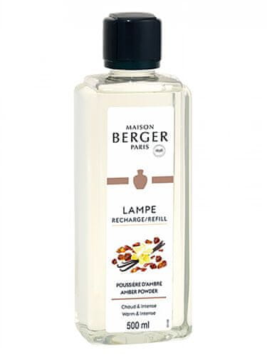 Maison Berger Paris Náplň do katalytické lampy Ambrový prach Amber Powder (Lampe Recharge/Refill) 500 ml