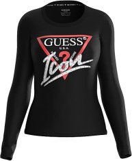 Guess Dámské triko Regular Fit W4YI33I3Z14-JBLK (Velikost XL)