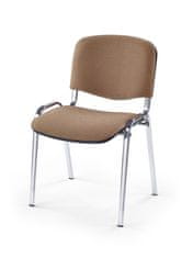 Halmar Moderní jídelní židle ISO chrom/C4 (1p=1szt) béžová