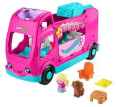 Fisher-Price Little People Barbie karavan snů, světla a zvuky, 2 figurky, pro batolata a předškoláky HYR85