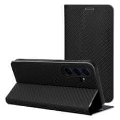 FORCELL Pouzdro / obal na Samsung galaxy A41 černé - knížkové Carbon