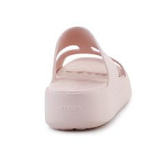 Crocs Pantofle růžové 38 EU Getaway Platform H-strap