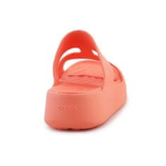 Crocs Pantofle červené 38 EU Getaway Platform H-strap