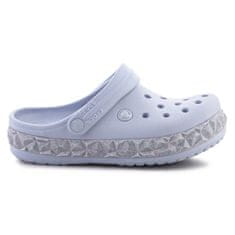 Crocs Dřeváky modré 34 EU Geometric Glitter Band Clog