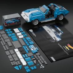 MEGA BLOKS Mega Hot Wheels Sběratelská Corvette Grand Sport, stavebnice pro sběratele, 1060 dílků HWW23