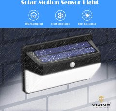 Viking Venkovní solární LED světlo s pohybovým senzorem M228SET