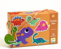 Djeco Puzzle Duo Dinosauři 10x2 dílky