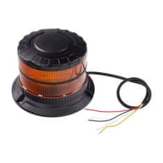 Stualarm LED maják, 12-24V, 16xLED oranžový, pevná montáž, ECE R65 (wl829fix)