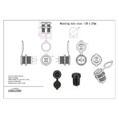 Stualarm 2x USB zásuvka 12/24V, 3,1A (34551N)