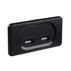 Stualarm 2x USB 3,1A zásuvka 12/24V, montáž na povrch (34679.1)