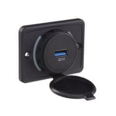 Stualarm 1x USB QC3.0 zásuvka 12/24V, montáž na povrch (34661.4)