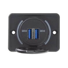 Stualarm 2x USB QC3.0 zásuvka 12/24V, montáž na povrch (34661.5)