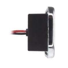 Stualarm USB 2.4A + QC3.0 + USB-C PD zásuvka 12/24V, chromový rámeček (34678.3)