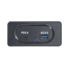 Stualarm USB QC3.0 + USB-C PD3.0 zásuvka 12/24V, montáž na povrch (34679.2)