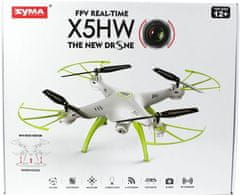 Syma Syma X5HW 2,4GHz RC dron Wi-Fi kamera bílá