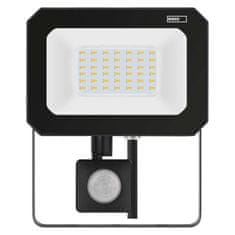 Emos LED reflektor SIMPO s pohybovým čidlem, 30 W, černý, neutrální bílá