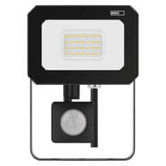 Emos LED reflektor SIMPO s pohybovým čidlem, 20 W, černý, neutrální bílá