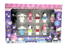 INTEREST Velká sada figurek - Kuromi Hello Kitty 12KS + příslušenství PRO LEGO.