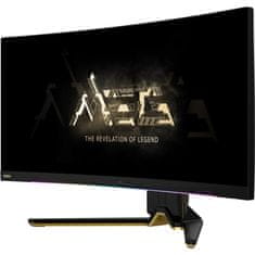 MSI LED monitor MEG/342C/34,18&apos;&apos;/QD-OLED/3440x1440/175Hz/0,1ms/Blck-Gold/3R (MEG 342C QD OLED)