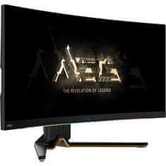 MSI LED monitor MEG/342C/34,18&apos;&apos;/QD-OLED/3440x1440/175Hz/0,1ms/Blck-Gold/3R (MEG 342C QD OLED)