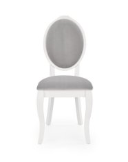 Halmar Dřevěná jídelní židle VELO barva bílá/šedá (1p=2szt)
