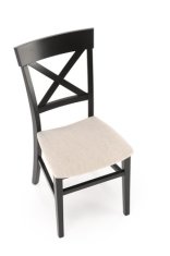 Halmar Dřevěná jídelní židle TUTTI 2 černá / tap: Inari 22 (1p=2szt)