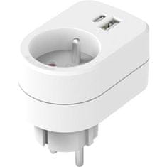 Retlux Spínací zásuvka RPC 70 WH Zás. s 2xUSB, 5V/2100mA