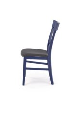 Halmar Dřevěná jídelní židle TUTTI 2 námořnická / tap: Inari 95 (1p=2szt)
