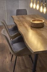 Halmar Moderní jídelní stůl DICKSON rozkládací 150-210/90 cm, deska - přírodní, nohy - černá (2p=1szt) (2 Karton)