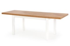 Halmar Moderní jídelní stůl TIAGO 2 rozkládací 140-220/80 deska: dub, nohy: bílá (3p=1szt) (3 karton)
