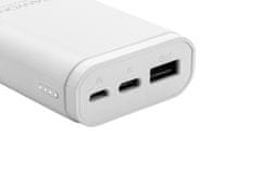 Canyon powerbanka PB-103, 10000mAh Li-poly, Input 5V/2A, Output 5V/2.1A, Smart IC, USB kabel 0.25m, bílá