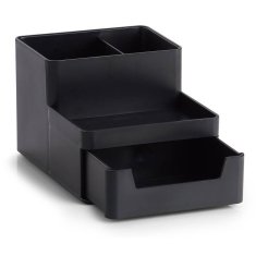 Zeller Plastový organizér na psací stůl, 11,2 x 15,5 x 9,5 cm