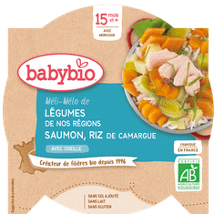 Babybio Menu zelenina s lososem a rýží 260 g