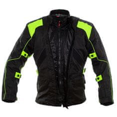 Cappa Racing Bunda moto UNISEX ROAD textilní černá/zelená S