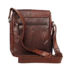 Divoký býk Hnědé kožené crossbody Divoký býk