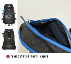 Husky Batoh Turistika Salmon 30l černá