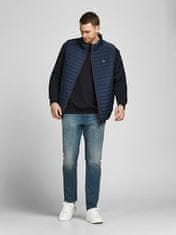 Jack&Jones Plus Pánská vesta JJERUSH 12205347 Navy Blazer (Velikost 4XL)