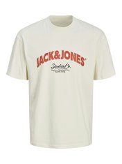 Jack&Jones Pánské triko JORBRONX Relaxed Fit 12262348 Antique White (Velikost L)