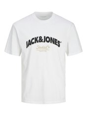 Jack&Jones Pánské triko JORBRONX Relaxed Fit 12262348 Bright White (Velikost XXL)