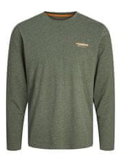 Jack&Jones Plus Pánské triko JJALVIS Standard Fit 12265178 Kombu Green (Velikost 7XL)